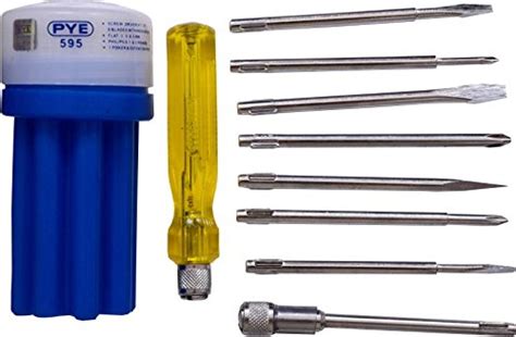 PYE 595 Combination Screwdriver Set with Tester Neon Bulb, Multicolour ...