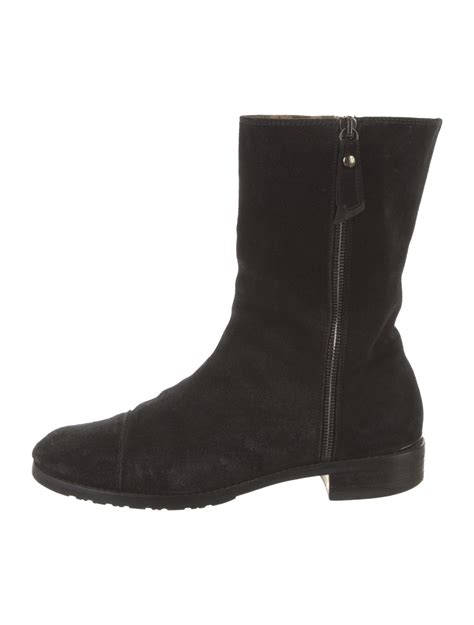 Stuart Weitzman Suede Boots - Black Boots, Shoes - WSU358197 | The RealReal