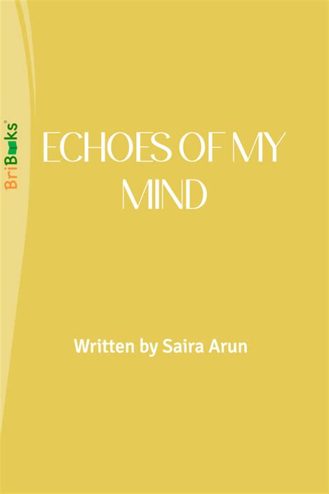 Echoes of My Mind by Saira Arun (ISBN: 9789394848XXX)