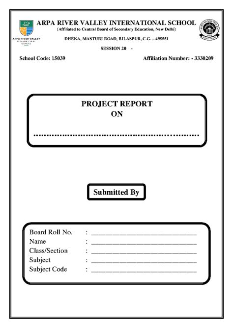 Arvis Front page - Chemistry assignment - ARPA RIVER VALLEY ...