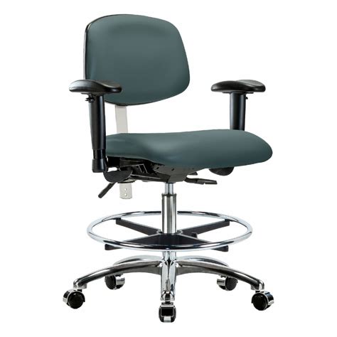 Vinyl, Arms Included, Cleanroom Task Chair - 358T44|BR-NCR-VMBCH-CR-T1 ...