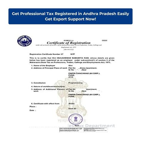 Professional Tax Registration in Andhra Pradesh - Quick and Easy ...