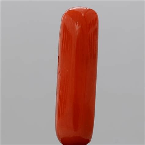 5.4 carat 6 ratti GII certified natural Italian cylindrical shape red ...