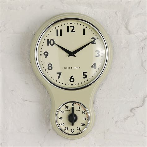 Image result for Retro Kitchen Clock with Timer