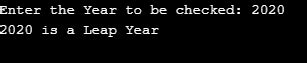 Image result for Python Code to Find a Leap Year