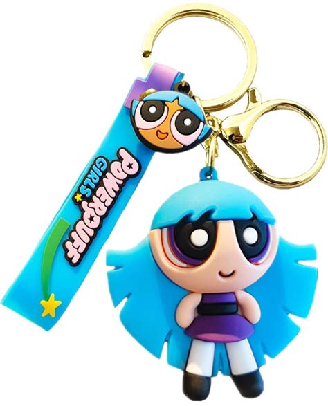Happier You Cute Power Puff Girls Keychain | Cute Keyring & Quirky Bag ...