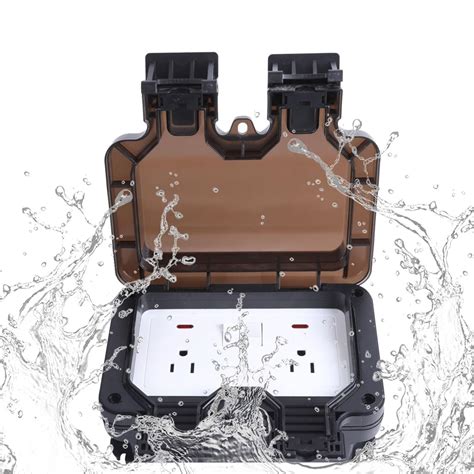 2-Gang Weatherproof In Use Outlet Cover Plug and Receptacle Protector ...