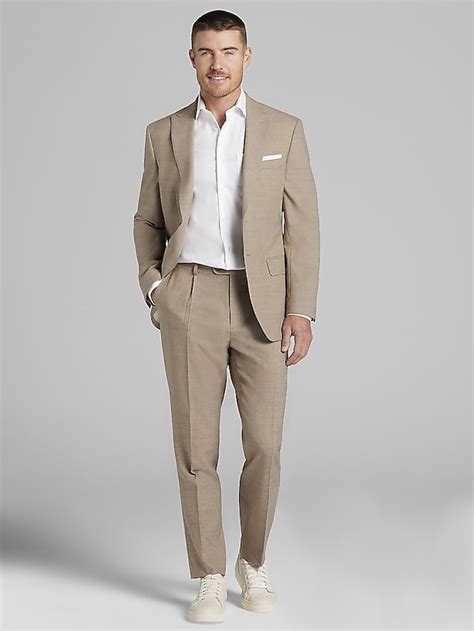 JOE Joseph Abboud Slim Fit Wool Blend Suit Jacket, Tan Tic | Suit ...