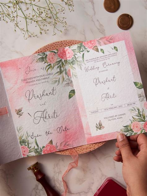 Sustainable Wedding Cards Made from Plantable Seed Paper