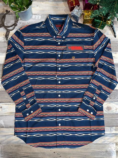 Rock & Roll Denim Aztec Brown Long Sleeves – Roman Valley Ranch