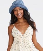 Floral V-Neck Fit & Flare Dress