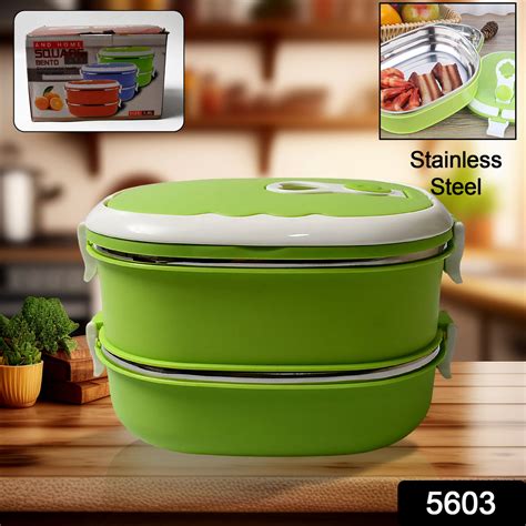Shop Insulated Stainless Steel Lunch Box for Kitchen Use — DeoDap