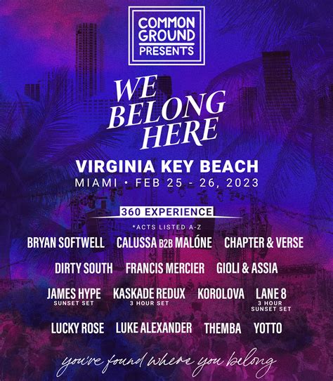 5 Things That Excite Us the Most About We Belong Here Festival in Miami ...