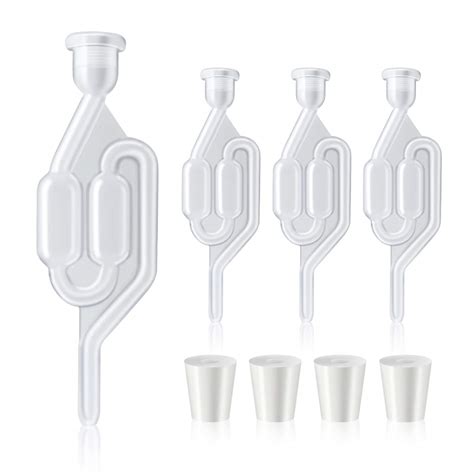 Buy AIEVE Fermentation Airlock, 4 Pack Brewing Airlock Wine Airlock ...