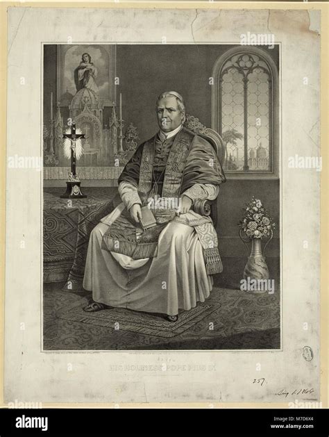 A portrait of Pope Pius IX, one of the longest-reigning popes in ...