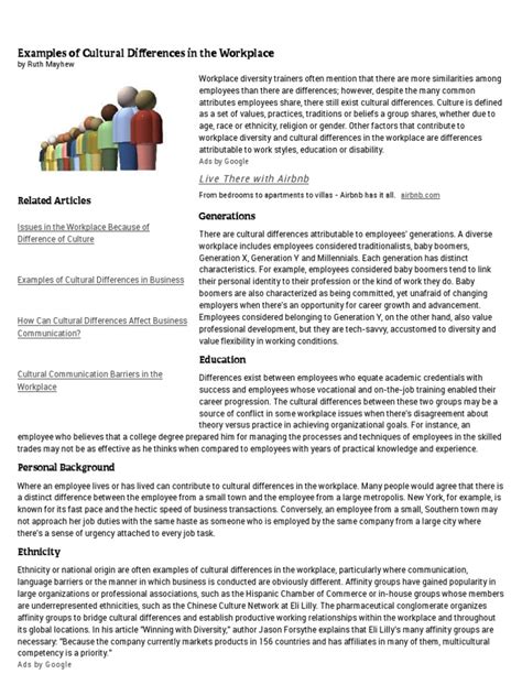 Image result for Cultural Differences at Work Examples