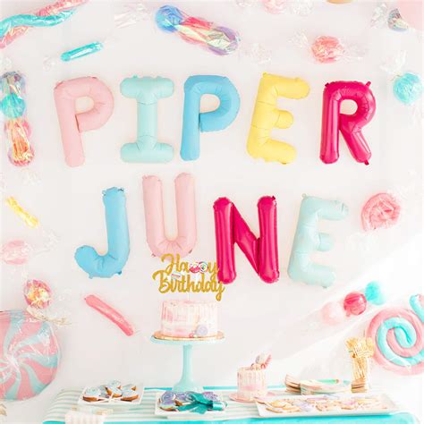 Buy Yvokii Candyland Happy Birthday Cake Topper, Candy Rainbow Lollipop ...