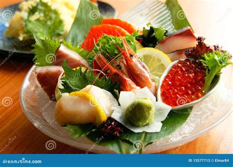 Fresh Japanese Seafood stock image. Image of fish, prawn - 13577713