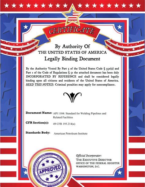 Image result for API 1104 Example Certification