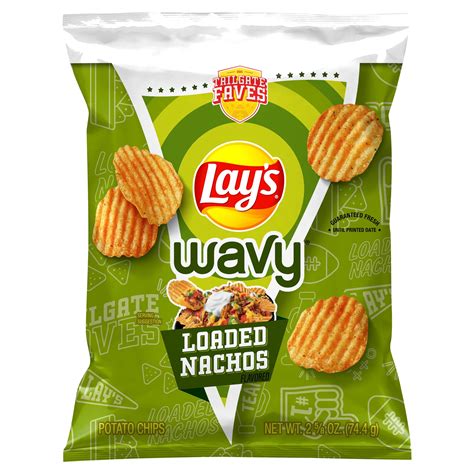 Lay's Wavy Potato Chips Loaded Nachos 2.625 Oz - Walmart Business Supplies