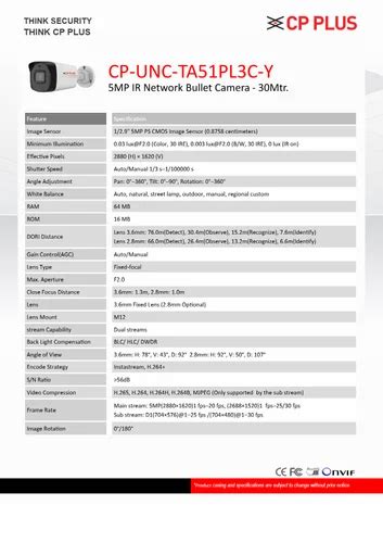 CCTV Camera - CP Plus 5MP IR Network Bullet Camera - 30Mtr. Trader ...