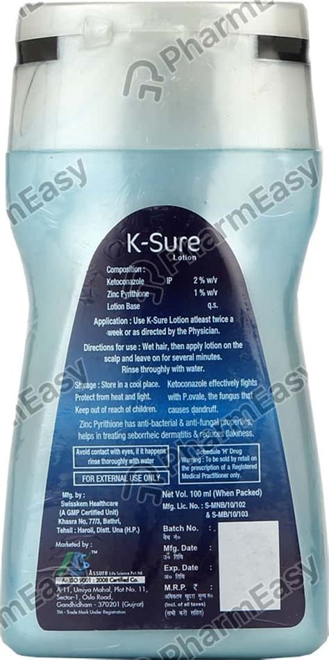 K Sure 2 %W/V Lotion (100): Uses, Side Effects, Price & Dosage | PharmEasy
