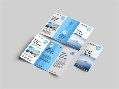 Premium Trifold DL Flyer Mockup PSD Download | MockupReady