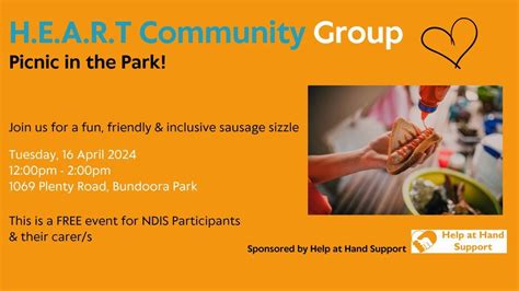 H.E.A.R.T Community Group - Picnic in the Park!, 1069 Plenty Rd ...