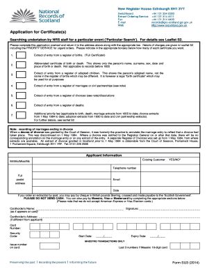 Form SU3 - General Register Office For Scotland - Fill and Sign ...