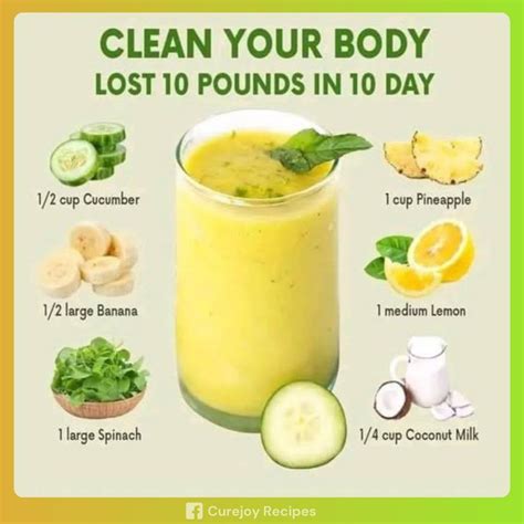 Curejoy - This bright and refreshing smoothie is perfect for those looking to shed a few pounds ...