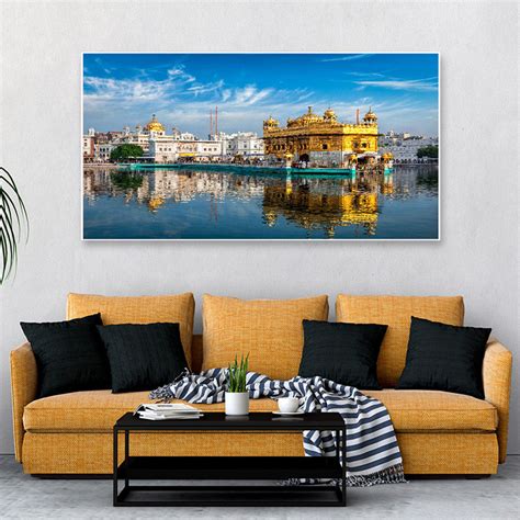 Buy Sacred Golden Temple Wall Painting Online in India | Vaaree