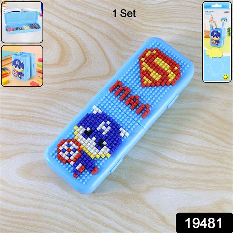 Diy Pixel Art Building Block Pencil Box (1 Set) – Online Buyer