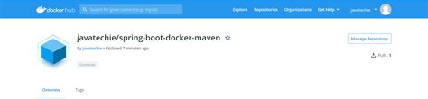 Java Techie Docker 的图像结果