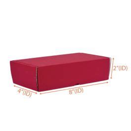 Pizza Box (Red + White) - 8 x 4 x 2 Inch | Packaging Boxes