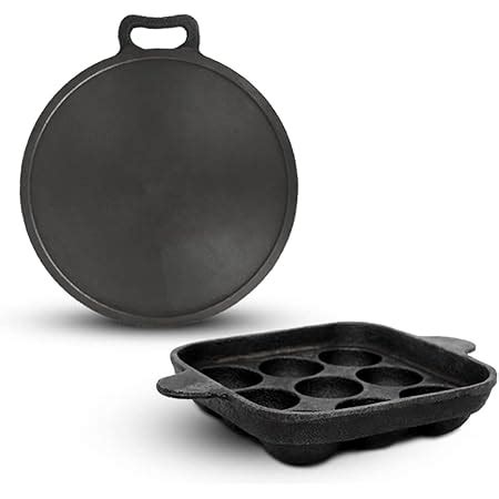 Buy The Indus Valley Pre-Seasoned Cast Iron Paniyaram Pan | Appam Maker ...