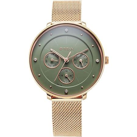 Titan Analog Green Dial Women's Watch-2651WM05 : Amazon.in: Fashion