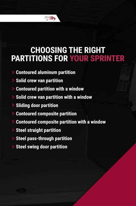 Image result for Sprinter Partitions
