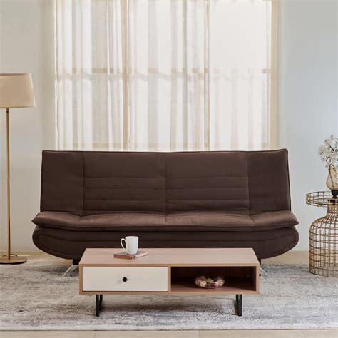 Buy Faith NXT Fabric 3-Seater Sofa Bed - Brown from Home Centre at just ...