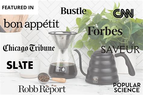 Buy Pour Over Coffee Maker Set - Pour Over Kit Includes Large Glass ...