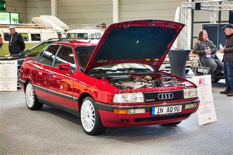 friedrichshafen - mai 2019 roter audi 90 quattro 20v typ 89 1988 ...