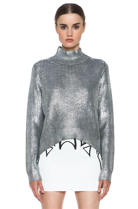 Sass & Bide Nobody's Joker Sweater in Silver | FWRD