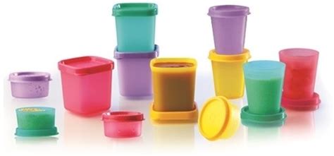 Tupperware Small is Beautiful Set (Smidget + Midgets + Cool Square Mini ...