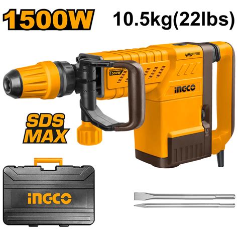 Ingco 10 kg, 1500W Demolition Breaker With Anti Vibration System (PDB1 ...