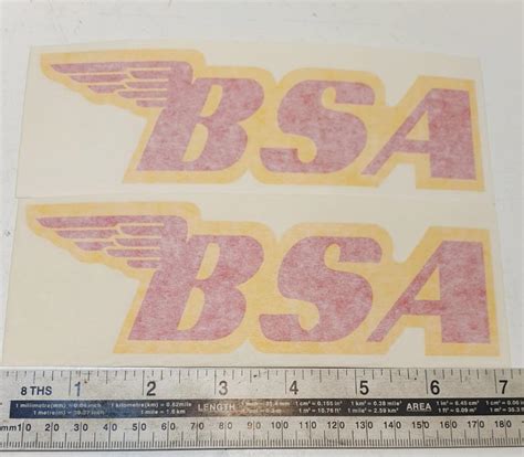 BSA Petrol Tank Sticker 1968 on /Pair | BRITISH Only Austria ...