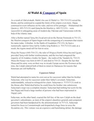 The Marwanids - Lecture notes 1 - The Marwanids In 684 CE, Marwan ibn ...