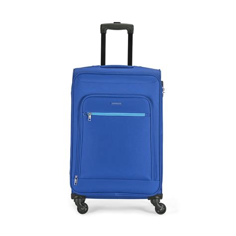 Aristocrat Polyester Soft 67 Cms Luggage- Suitcase(Stnilw66Bbl_Blue ...
