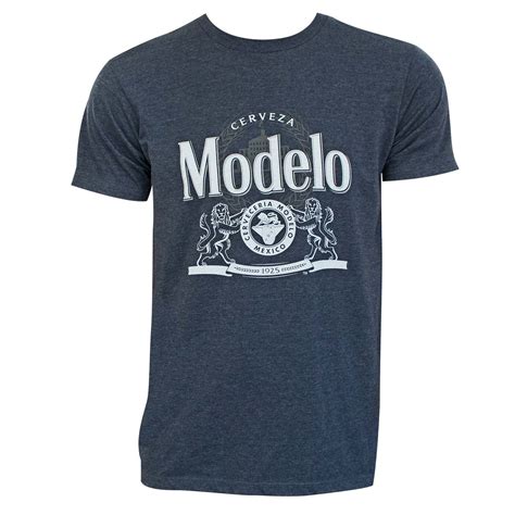 Modelo Crest Logo Blue Tee Shirt | Brew-Shirts.com