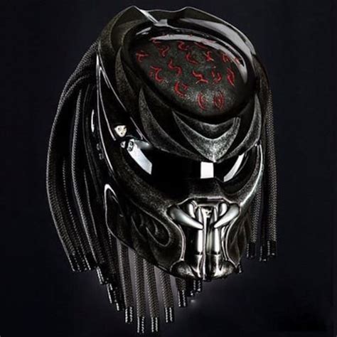 Image result for Custom Predator Motorcycle Helmet Gray Line