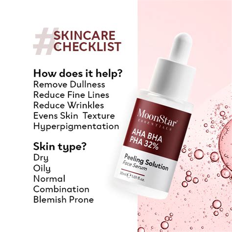 AHA BHA PHA 32% Peeling Solution Face Serum – Moonstar Essentials