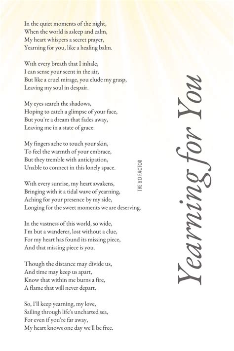 Examples Of Yearning